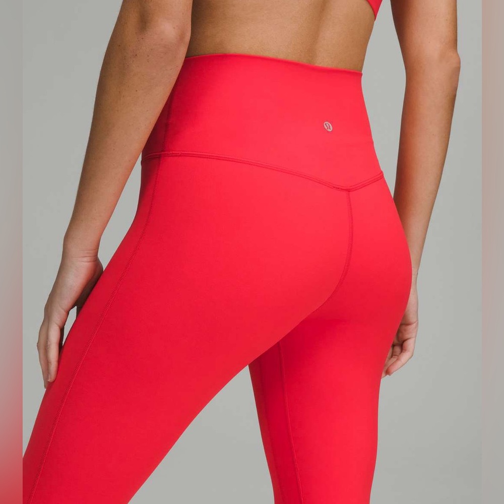Lululemon Align Red Leggings double lined